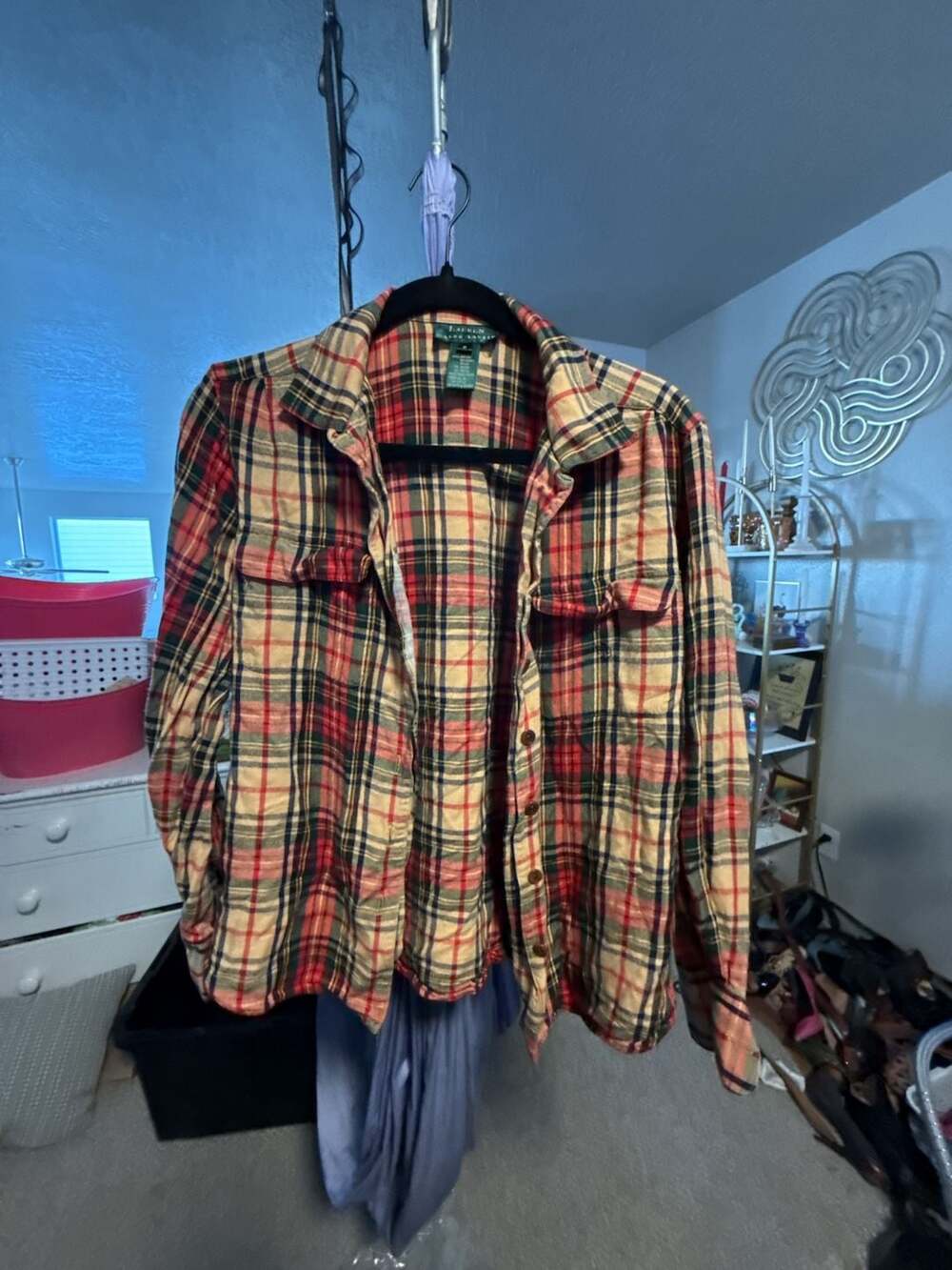 Lauren Ralph Lauren Plaid Button Down Shirt Size 6
